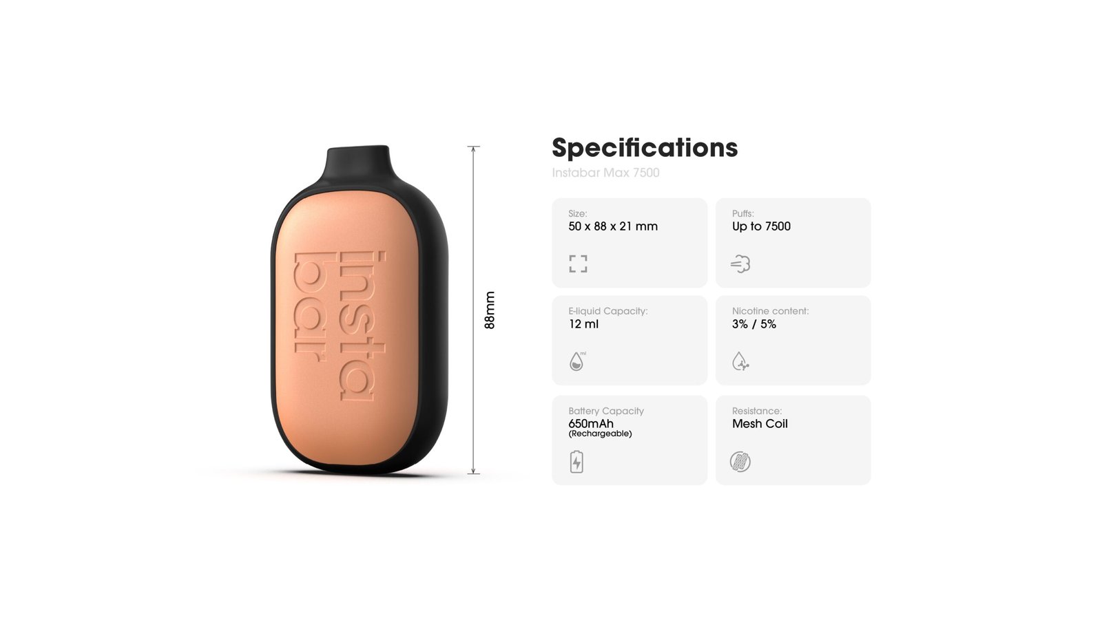 insta bar 7500 disposable vape