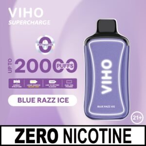 Blue Razz lce Viho Supercharge 0% Nicotine