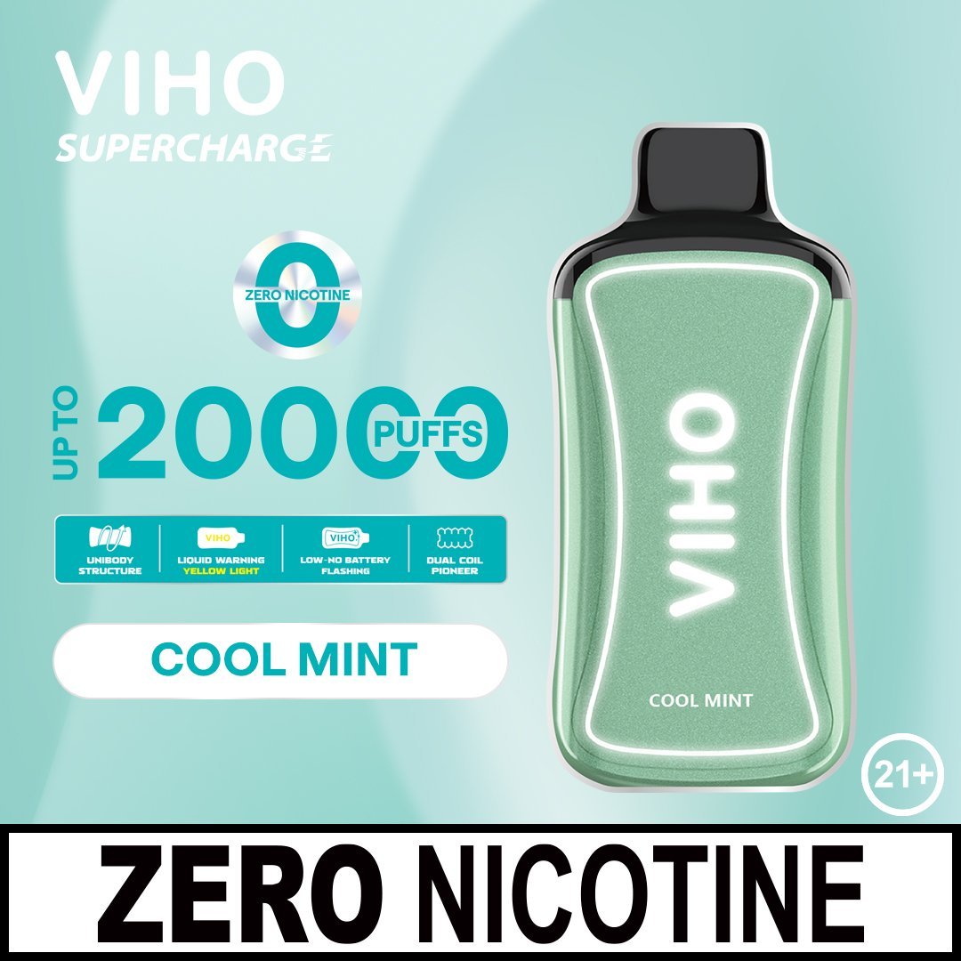Cool Mint Viho Supercharge 0% Nicotine 1 Cool Mint Viho Supercharge 0% Nicotine