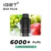 IGET BAR PLUS POD 6k Apple grape ice