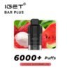 IGET BAR PLUS POD 6k lychee watermelon