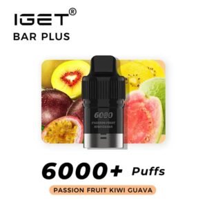 IGET BAR PLUS POD 6k passion fruit kiwi guava