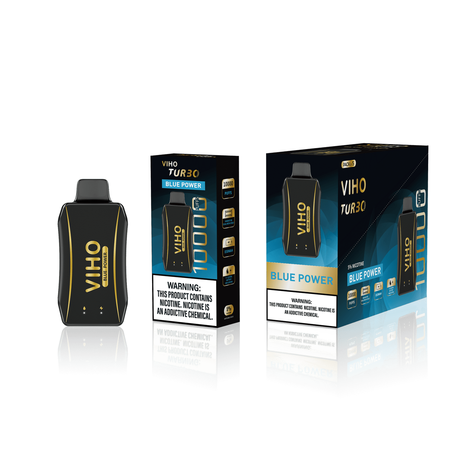 Blue Power Viho Turbo Vape 10K Puff 1 Blue Power Viho Turbo Vape 10K Puff