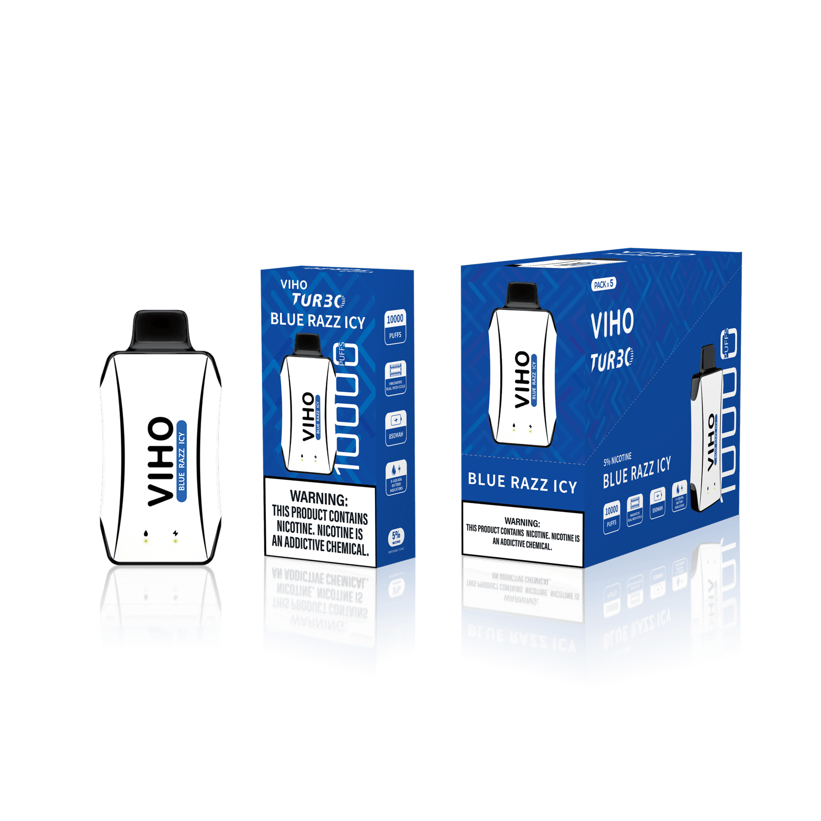 Blue Razz Icy Viho Turbo Vape 10000 Puffs 1 Blue Razz Icy Viho Turbo Vape 10000 Puffs