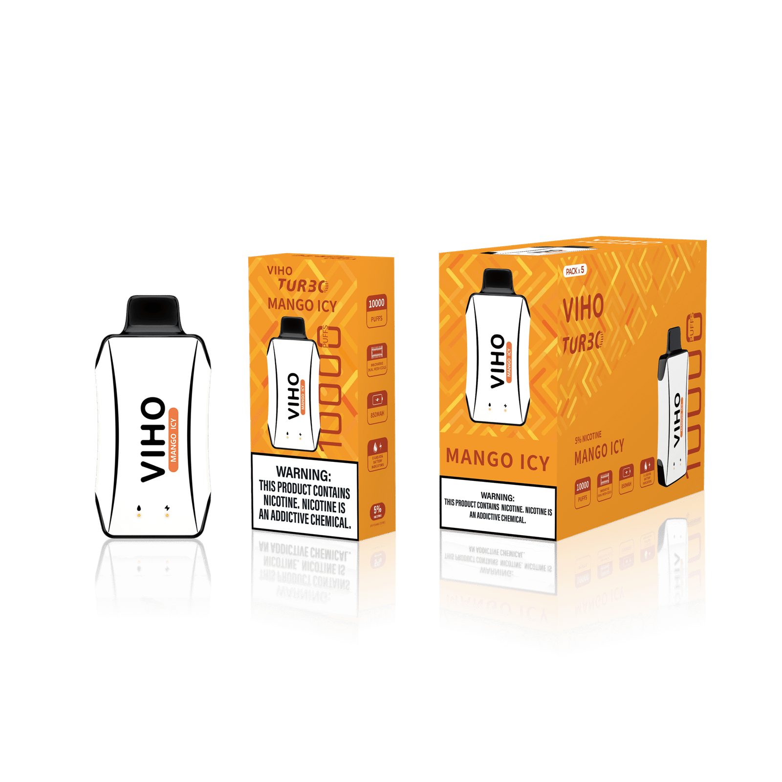 Mango lcy Viho Turbo Vape 10000 Puff 1 Mango lcy Viho Turbo Vape 10000 Puff