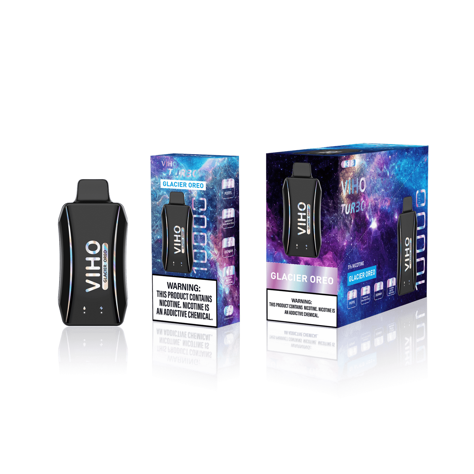 Glacier Oreo Viho Turbo Vape 10K Puff 1 Glacier Oreo Viho Turbo Vape 10K Puff
