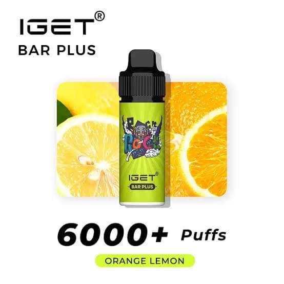 IGET BAR PLUS 6000 Orange Lemon 1 iget-bar-plus-orange-lemon