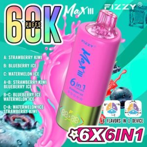 Fizzy Max III 6IN1 60K Puffs Blueberry Ice