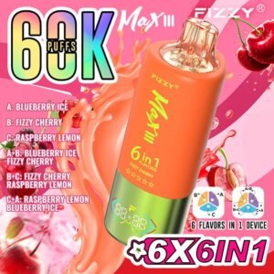 Fizzy Max III 6IN1 60K Puffs Fizzy Cherry