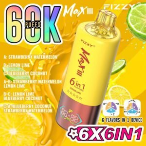 Fizzy Max III 6IN1 60K Puffs Lemon Lime