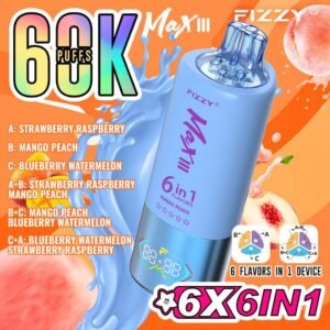 Fizzy Max III 6IN1 60K Puffs Mango Peach