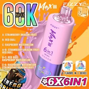 Fizzy Max III 6IN1 60K Puffs Red Bull