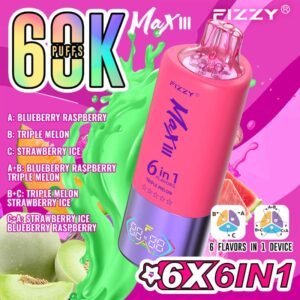 Fizzy Max III 6IN1 60K Puffs Triple Melon